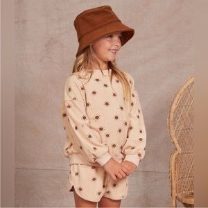 NWT Rylee + Cru terry cloth sun sweatshirt size 8-9y